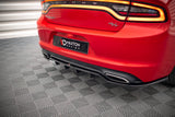 Maxton Design Central Rear Splitter (With Vertical Bars) Dodge Charger RT MK7 Facelift