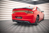 Maxton Design Central Rear Splitter (With Vertical Bars) Dodge Charger RT MK7 Facelift