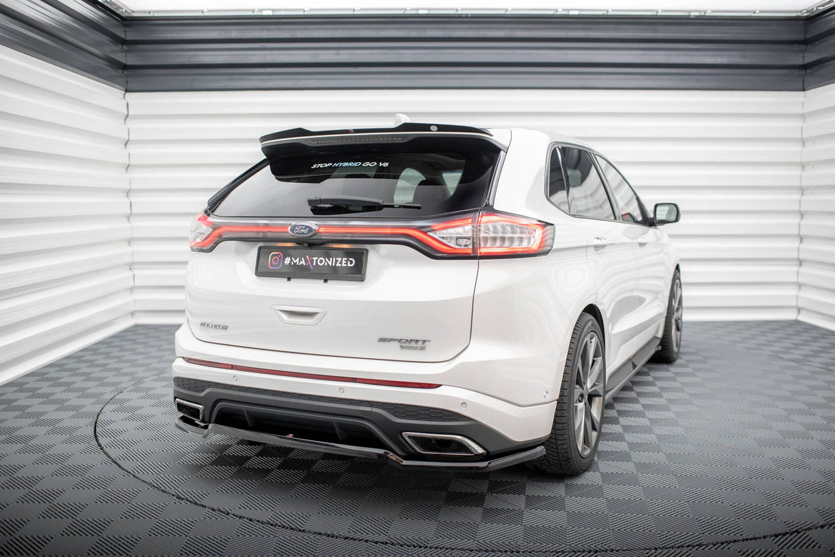 Maxton Design Central Rear Splitter (With Vertical Bars) Ford Edge Sport MK2