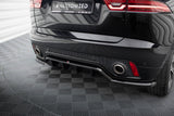 Maxton Design Central Rear Splitter (With Vertical Bars) Jaguar E-Pace R-Dynamic MK1