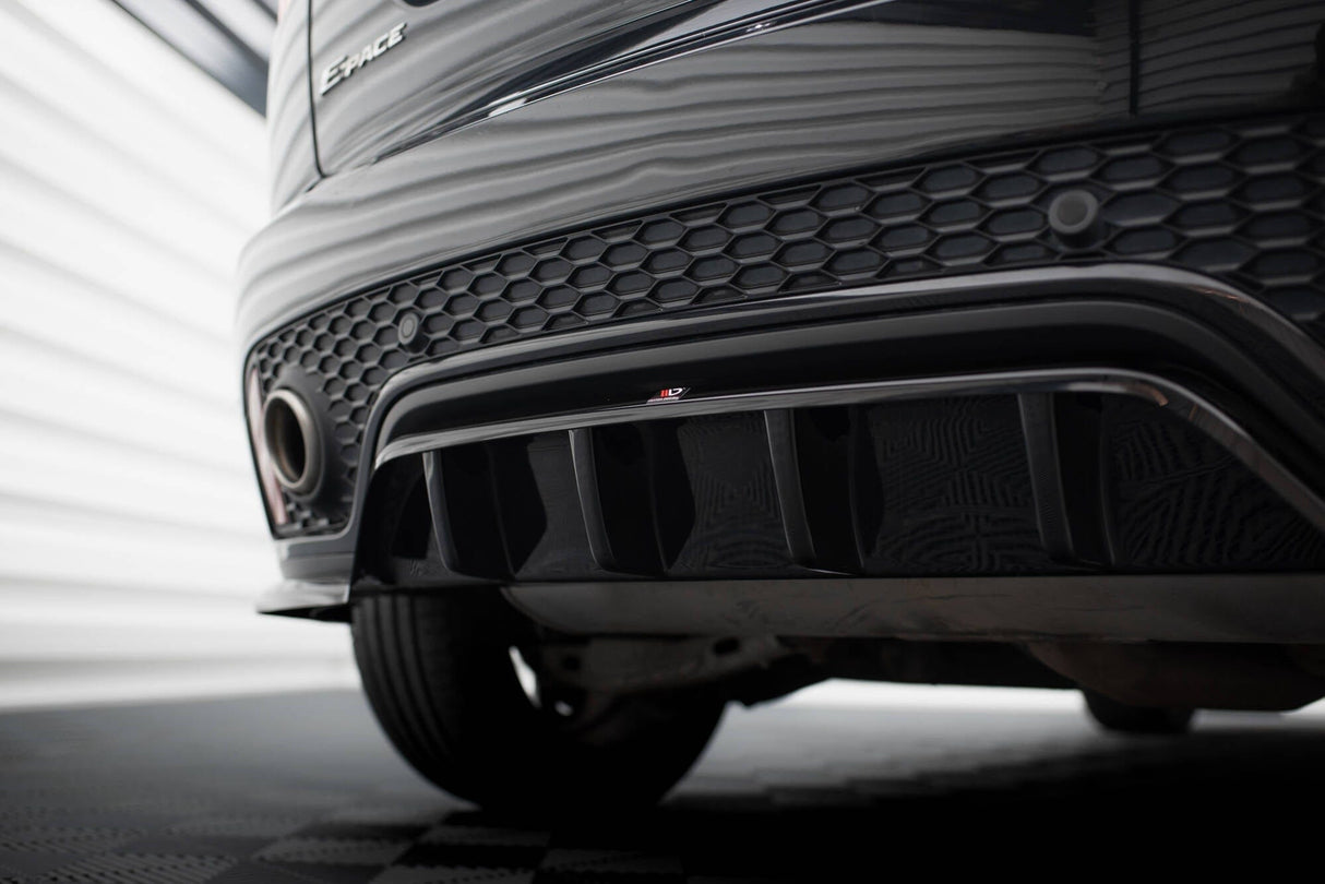 Maxton Design Central Rear Splitter (With Vertical Bars) Jaguar E-Pace R-Dynamic MK1