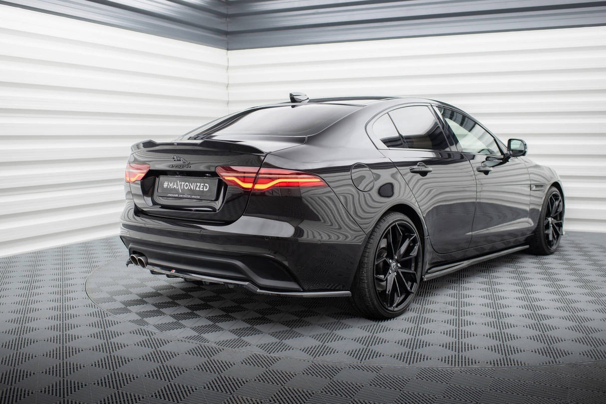 Maxton Design Central Rear Splitter (With Vertical Bars) Jaguar Xe X760 Facelift