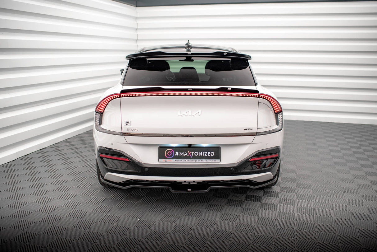 Maxton Design Central Rear Splitter (With Vertical Bars) Kia Ev6 Gt-Line Mk1