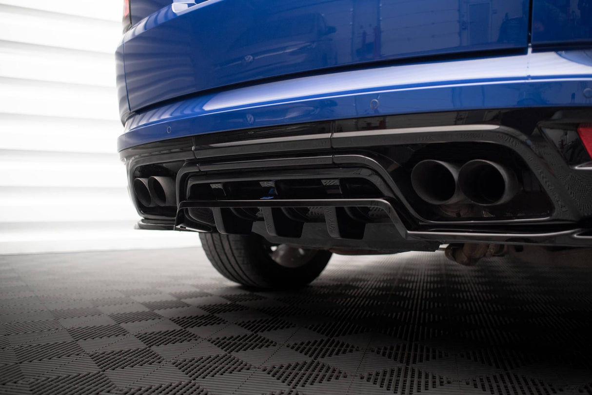 Maxton Design Central Rear Splitter (With Vertical Bars) Land Rover Range Rover Sport Svr MK2