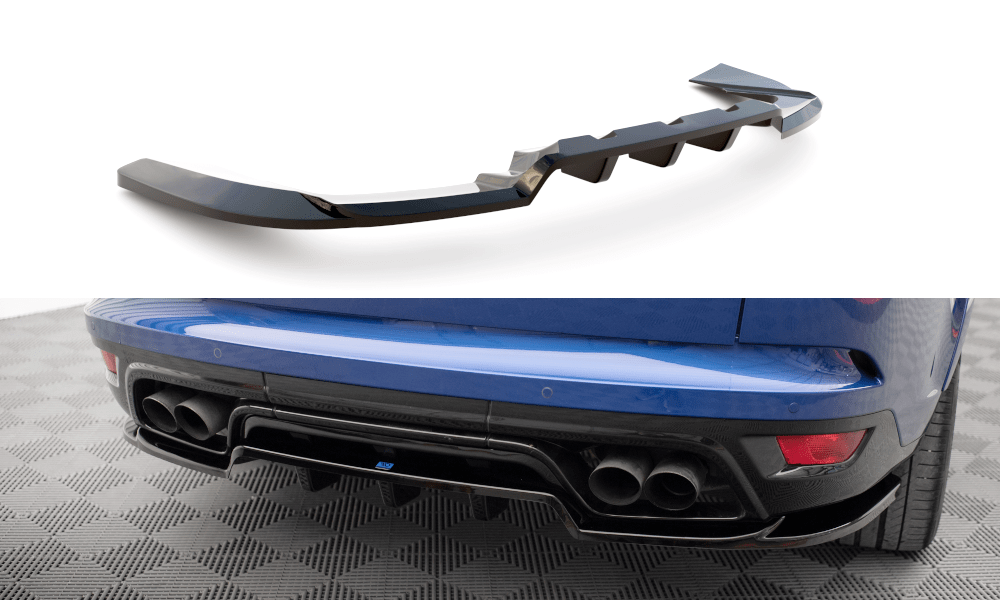 Maxton Design Central Rear Splitter (With Vertical Bars) Land Rover Range Rover Sport Svr MK2