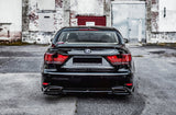 Maxton Design Central Rear Splitter (With Vertical Bars) Leuxs Ls Mk4 Facelift