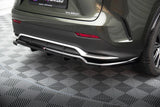 Maxton Design Central Rear Splitter (With Vertical Bars) Lexus Nx F-Sport Mk2