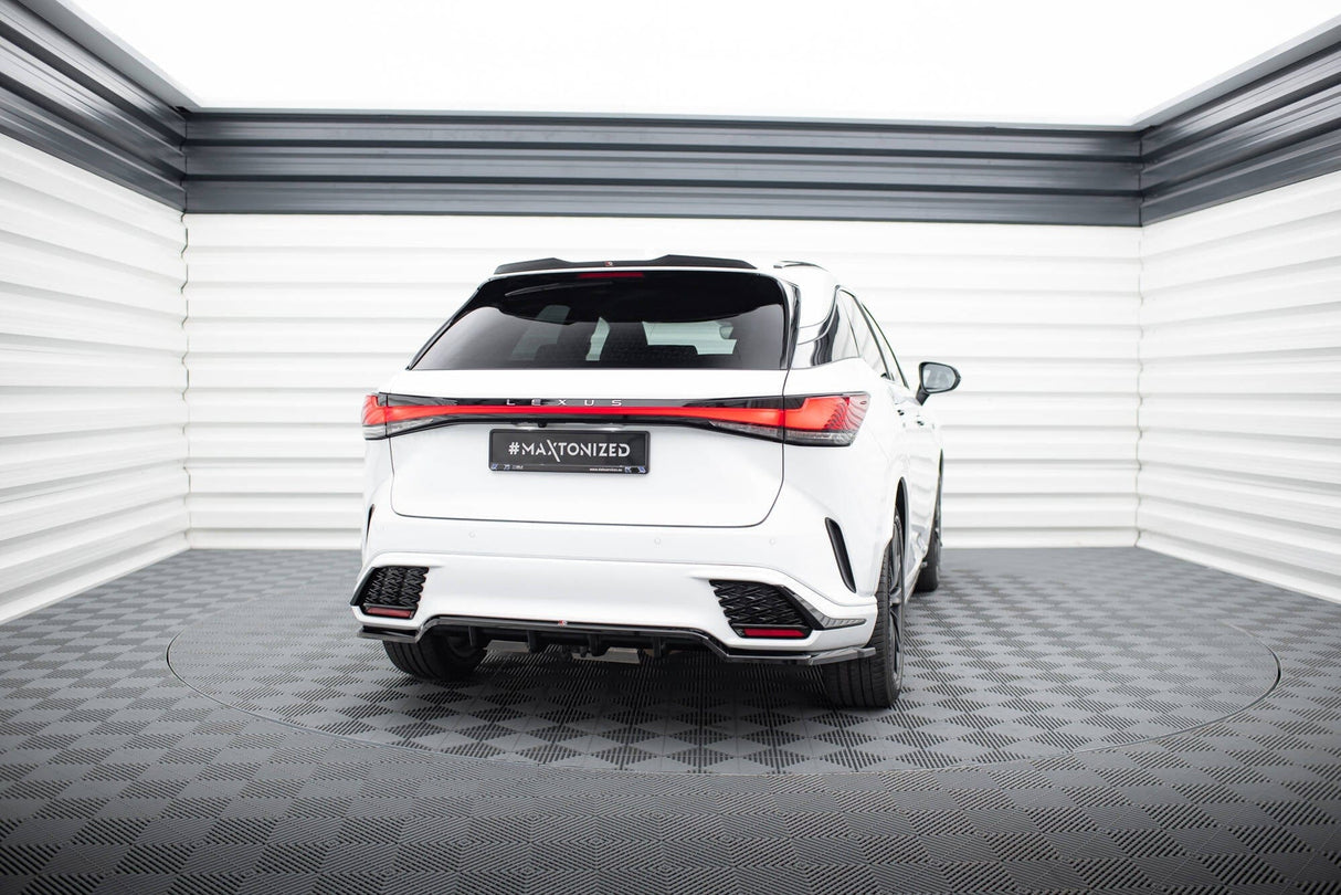 Maxton Design Central Rear Splitter (With Vertical Bars) Lexus Rx F-Sport Mk5