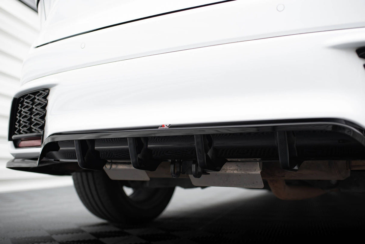 Maxton Design Central Rear Splitter (With Vertical Bars) Lexus Rx F-Sport Mk5