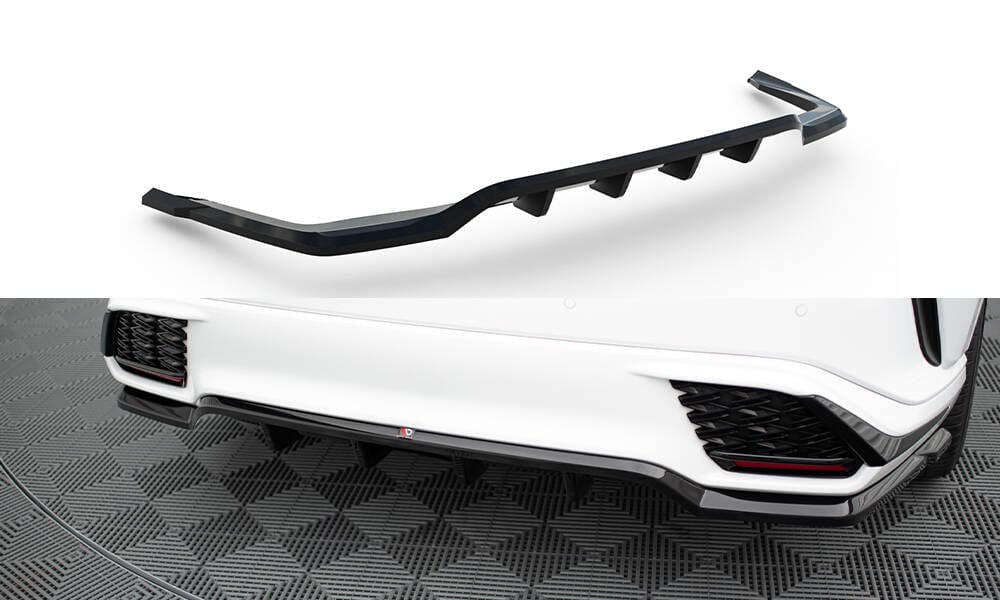 Maxton Design Central Rear Splitter (With Vertical Bars) Lexus Rx F-Sport Mk5