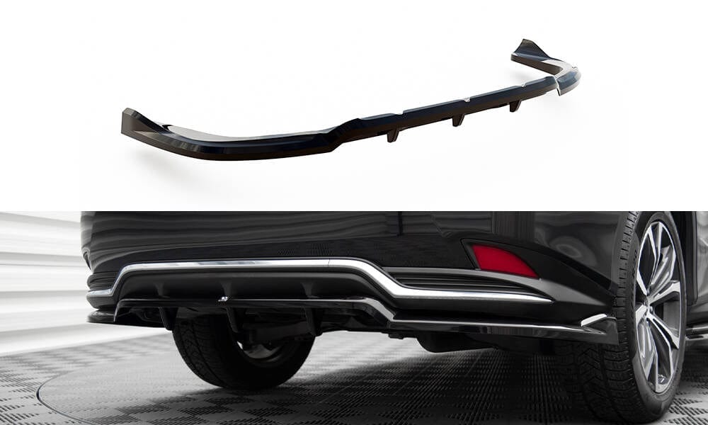 Maxton Design Central Rear Splitter (With Vertical Bars) Lexus Rx Mk4 Facelift
