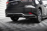 Maxton Design Central Rear Splitter (With Vertical Bars) Lexus Rx Mk4 Facelift
