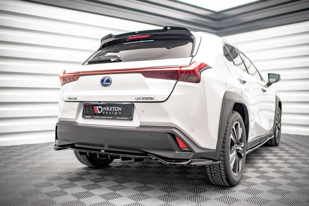 Maxton Design Central Rear Splitter (With Vertical Bars) Lexus Ux Mk1