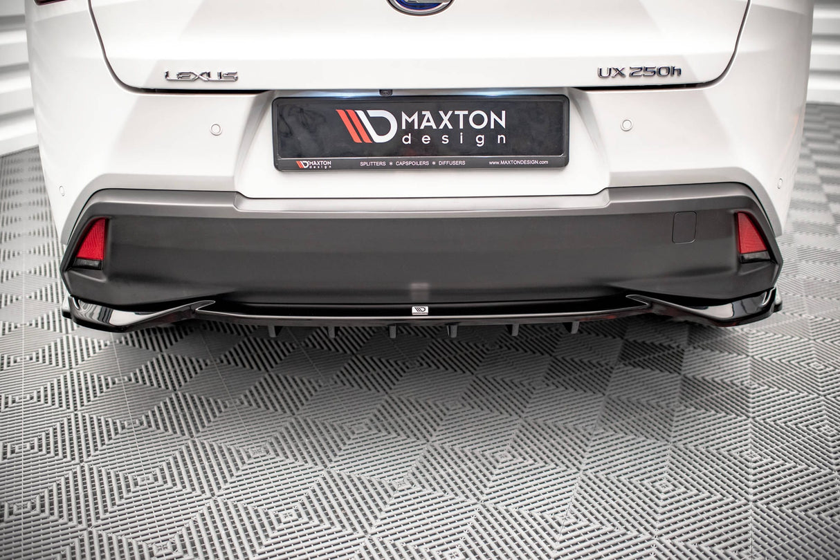 Maxton Design Central Rear Splitter (With Vertical Bars) Lexus Ux Mk1