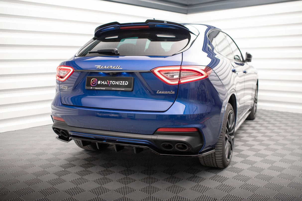 Maxton Design Central Rear Splitter (With Vertical Bars) Maserati Levante GTS MK1