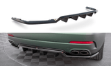 Maxton Design Central Rear Splitter (With Vertical Bars) - Maserati Levante Mk1