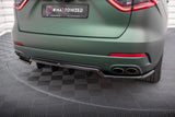 Maxton Design Central Rear Splitter (With Vertical Bars) - Maserati Levante Mk1