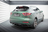 Maxton Design Central Rear Splitter (With Vertical Bars) - Maserati Levante Mk1
