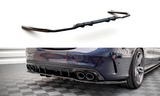 Maxton Design Central Rear Splitter (With Vertical Bars) Mercedes-AMG C 43 Sedan W205 Facelift