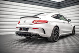 Maxton Design Central Rear Splitter (With Vertical Bars) Mercedes-AMG C 63AMG Coupe C205 Facelift