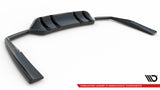 Maxton Design Central Rear Splitter (With Vertical Bars) Mercedes-AMG C43 Coupe C205 Facelift
