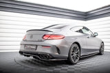 Maxton Design Central Rear Splitter (With Vertical Bars) Mercedes-AMG C43 Coupe C205 Facelift
