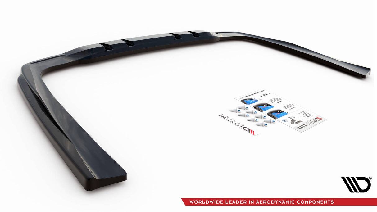 Maxton Design Central Rear Splitter (With Vertical Bars) Mercedes-AMG Cls 53 C257