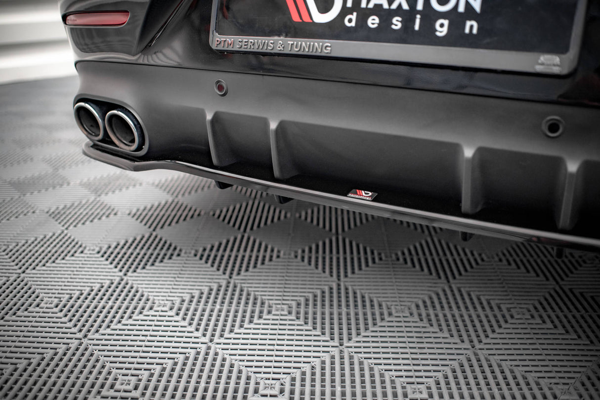 Maxton Design Central Rear Splitter (With Vertical Bars) Mercedes-AMG Cls 53 C257