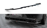 Maxton Design Central Rear Splitter (With Vertical Bars) Mercedes-AMG GLC 63 Coupe C253 Facelift