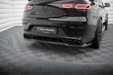Maxton Design Central Rear Splitter (With Vertical Bars) Mercedes-AMG GLC 63 Coupe C253 Facelift