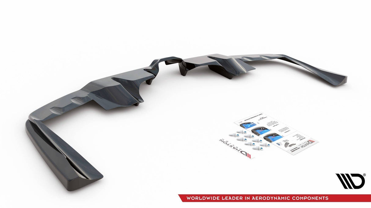 Maxton Design Central Rear Splitter (With Vertical Bars) Mercedes-AMG GLE Coupe C167