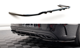 Maxton Design Central Rear Splitter (With Vertical Bars) Mercedes-Benz C AMG-Line W205 Facelift