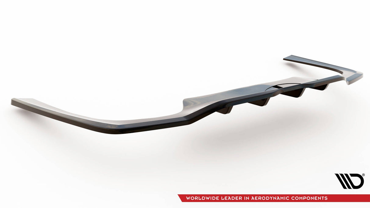 Maxton Design Central Rear Splitter (With Vertical Bars) Mercedes-Benz C AMG-Line W206