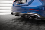 Maxton Design Central Rear Splitter (With Vertical Bars) Mercedes-Benz C AMG-Line W206