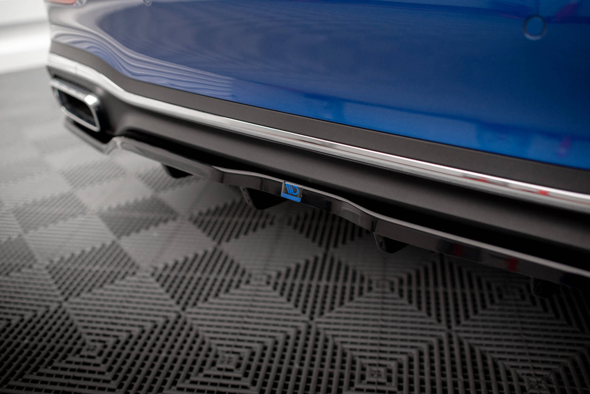 Maxton Design Central Rear Splitter (With Vertical Bars) Mercedes-Benz C AMG-Line W206