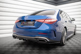 Maxton Design Central Rear Splitter (With Vertical Bars) Mercedes-Benz C AMG-Line W206