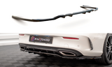 Maxton Design Central Rear Splitter (With Vertical Bars) Mercedes-Benz C Coupe AMG-Line C205 Facelift