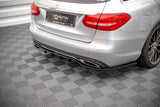 Maxton Design Central Rear Splitter (With Vertical Bars) Mercedes-Benz C W205