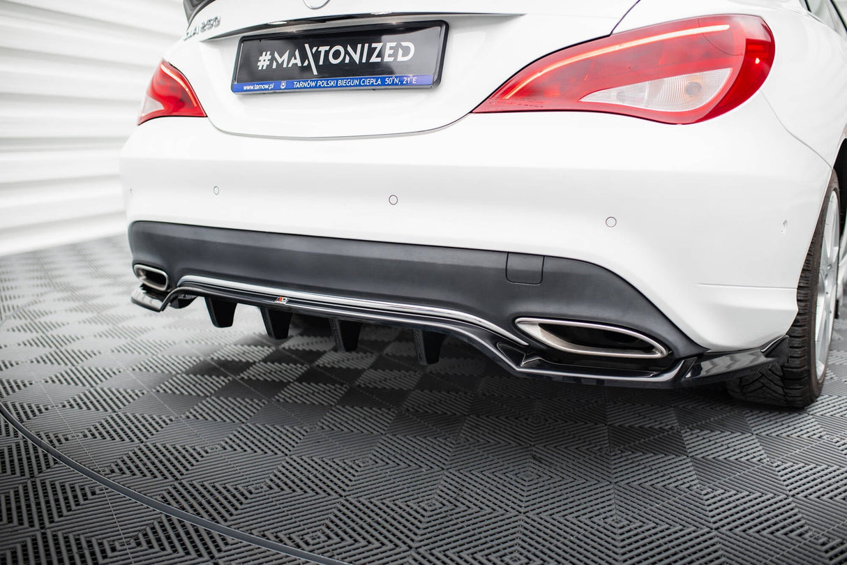 MERCEDES - BENZ CLA - C117 FACELIFT - REAR SPLITTER (WITH VERTICAL BARS)