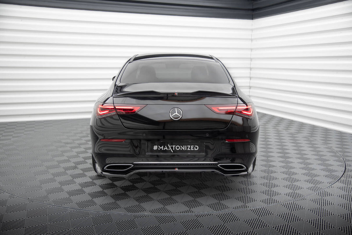 Maxton Design Central Rear Splitter (With Vertical Bars) Mercedes-Benz CLA Coupe C118