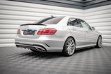 Maxton Design Central Rear Splitter (With Vertical Bars) Mercedes-Benz E AMG-Line Sedan W212 Facelift