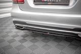 Maxton Design Central Rear Splitter (With Vertical Bars) Mercedes-Benz E AMG-Line Sedan W212 Facelift