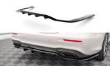 Maxton Design Central Rear Splitter (With Vertical Bars) Mercedes-Benz E AMG-Line W213 Facelift