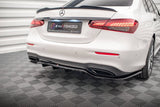Maxton Design Central Rear Splitter (With Vertical Bars) Mercedes-Benz E AMG-Line W213 Facelift
