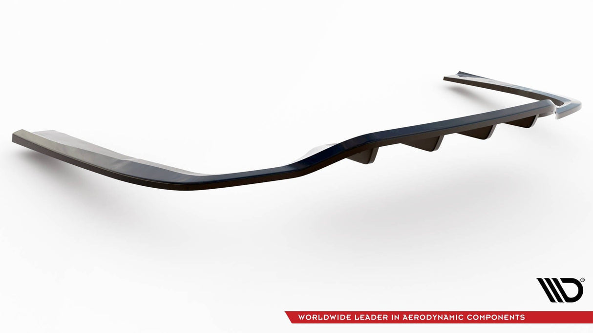 Maxton Design Central Rear Splitter (With Vertical Bars) Mercedes-Benz E AMG-Line W213 Facelift