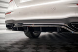 Maxton Design Central Rear Splitter (With Vertical Bars) Mercedes-Benz E AMG-Line W213 Facelift