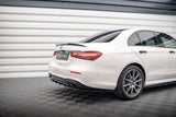 Maxton Design Central Rear Splitter (With Vertical Bars) Mercedes-Benz E AMG-Line W213 Facelift