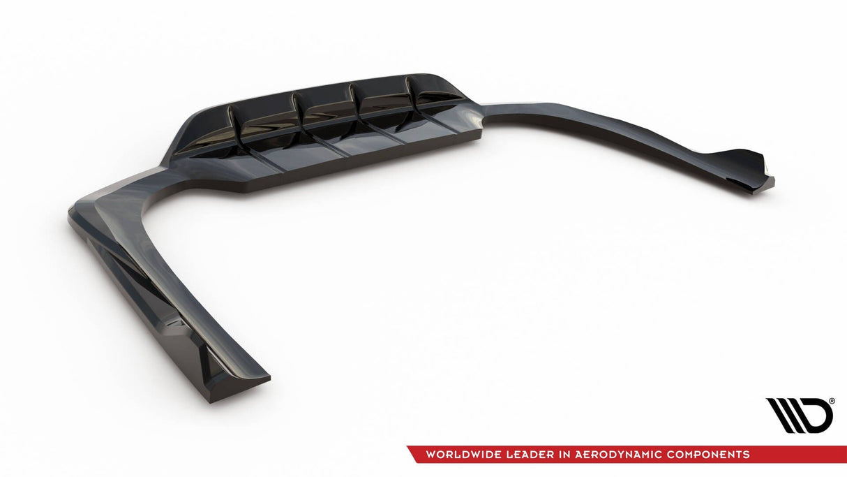 Maxton Design Central Rear Splitter (With Vertical Bars) Mercedes-Benz E AMG-Line W214
