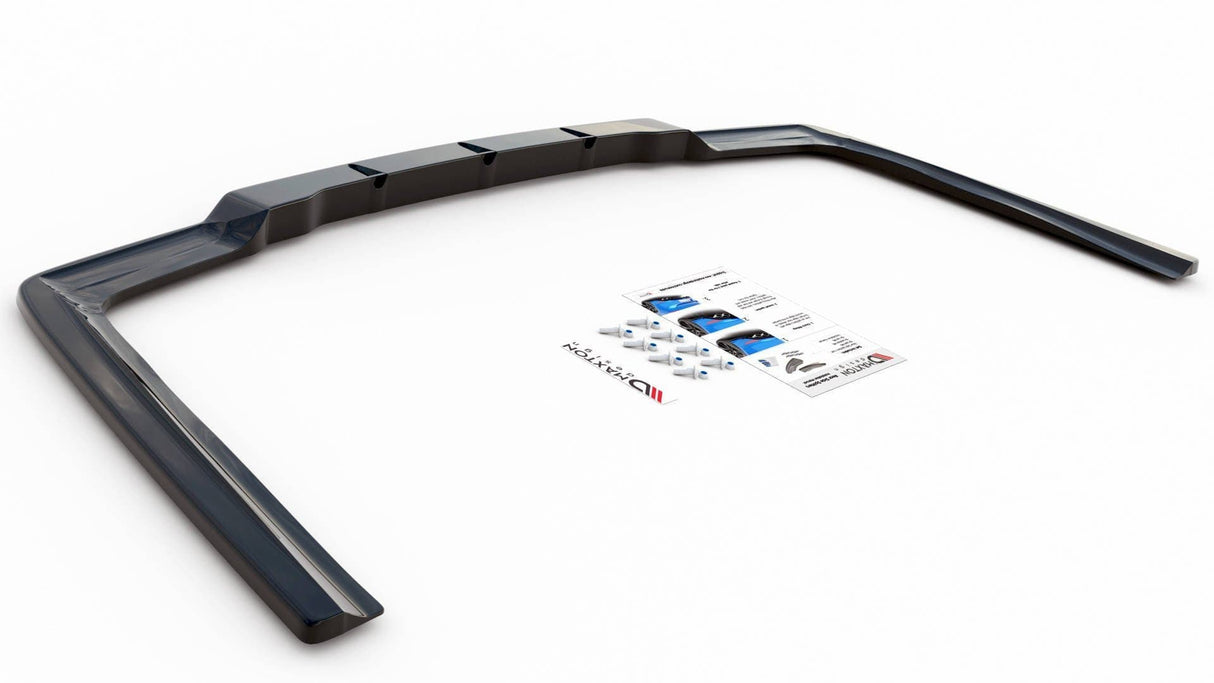 Maxton Design Central Rear Splitter (With Vertical Bars) Mercedes-Benz E63 AMG Sedan W212 Facelift