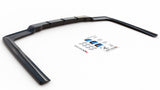 Maxton Design Central Rear Splitter (With Vertical Bars) Mercedes-Benz E63 AMG Sedan W212 Facelift